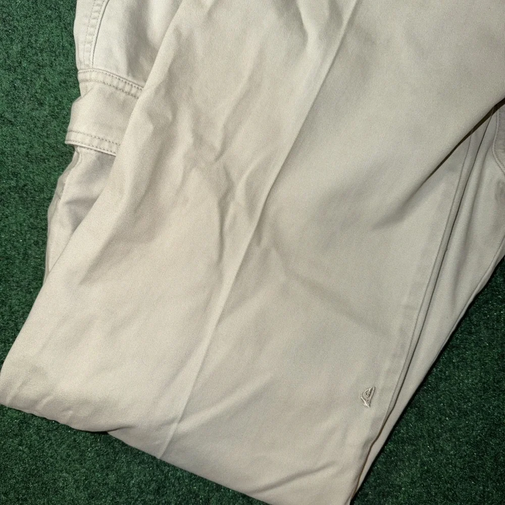 Vintage Quicksilver Cargo Pants Sz 34x31 Surf Skater Baggy Y2K Logo Wide
